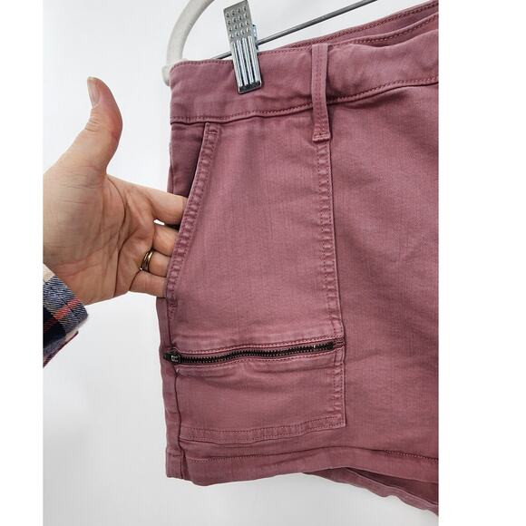Pistola Hannah Cargo Zipper Detail‎ Mauve Shorts Size 31 - Picture 3 of 5